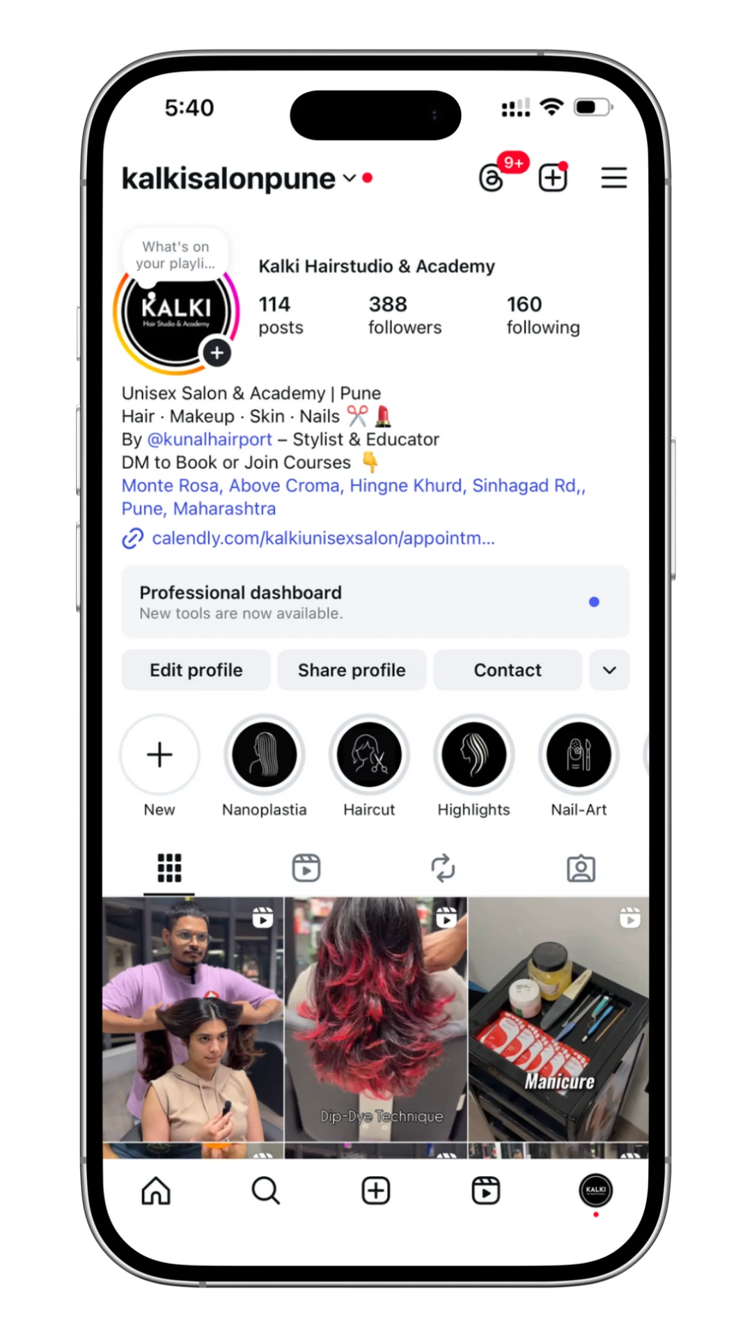 Kalki Hairstudio Instagram